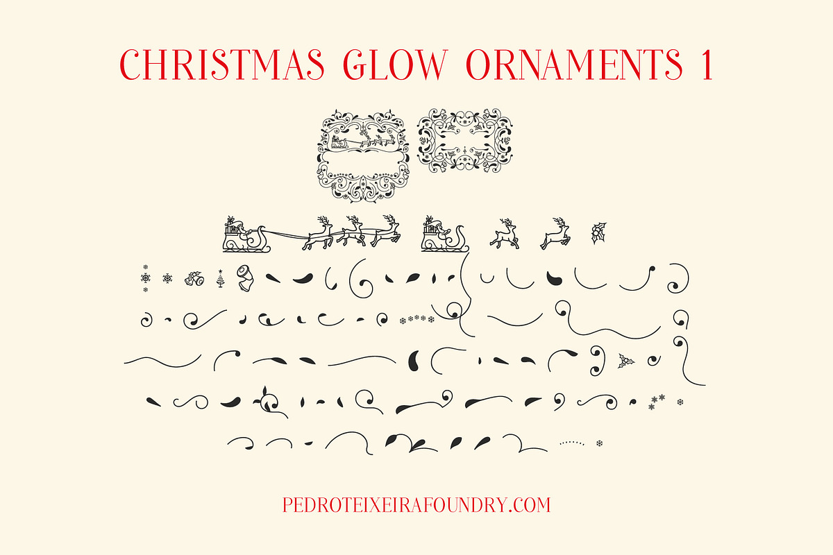 Christmas Glow Font Family, a Serif Font by vectalex (Photo 4 of 5)