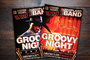 Groovy Jazz Night Music Flyer