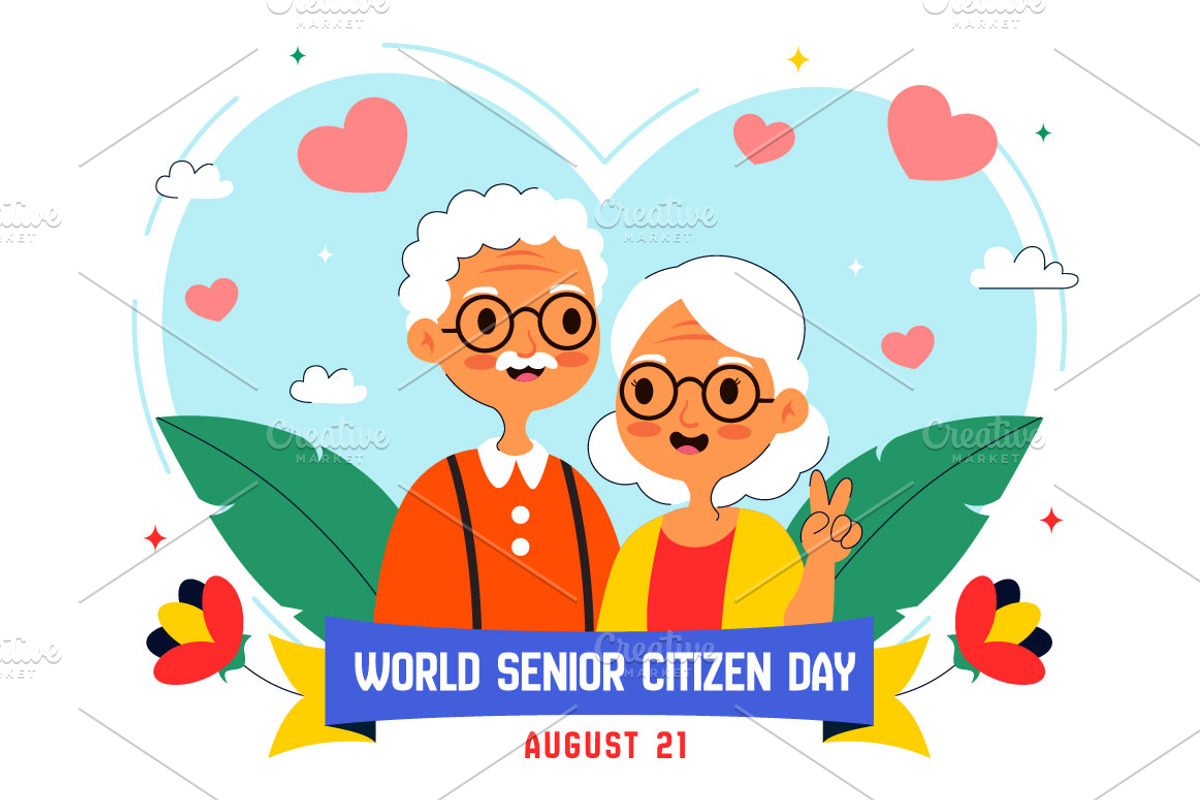 10 Senior Citizen Day Illustration, a Person Illustration by denayunebgt (Photo 4 of 4)