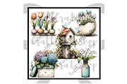 Spring Flowers Clipart Pack, an Illustration by CraftCrateShop (Thumbnail 3 of 7)