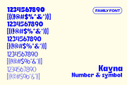 Kayna - Modern Family Font, a Sans Serif Font by Pandeka Studio (Thumbnail 12 of 12)