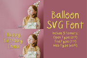 Balloon SVG Font Golden, a Handwritten Font by 3Motional (Thumbnail 5 of 6)