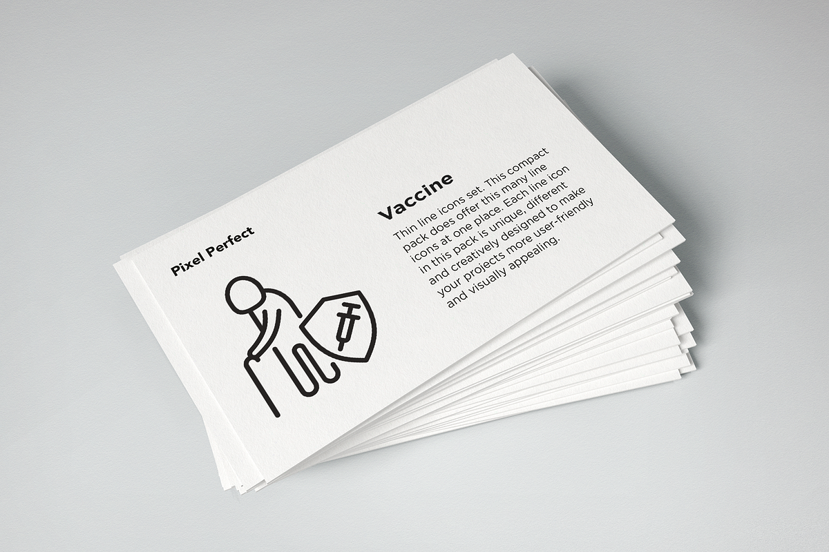 Vaccine | 20 Pixel Perfect Icons, an Outline Icon by Alex Blogoodf (Photo 6 of 10)