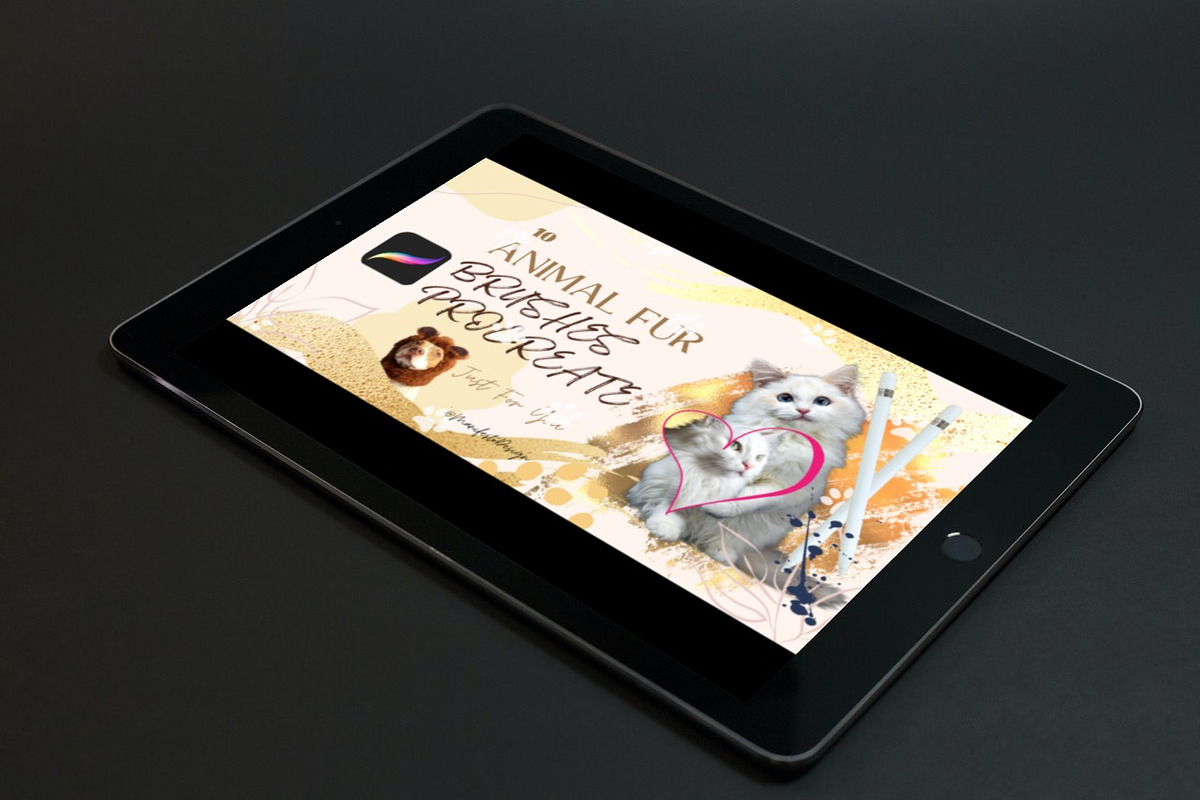 Luxury Animal Fur Brushes Procreate, a Brush Add-On by Manifesto Design Gallery (Photo 9 of 10)