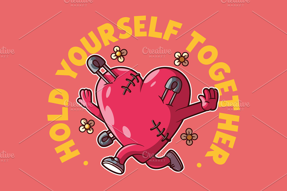 Hold Yourself Together!, a Person Illustration by pedrors