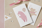 Baby Shower vector cards & patterns, a Seasonal Illustration by Pokraky (Thumbnail 3 of 4)