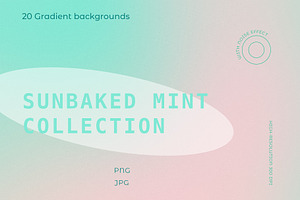 20 Sunbaked Mint Gradient Background