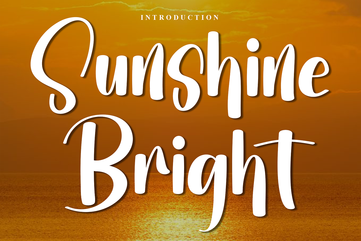 Sunshine Bright, a Handwritten Font by InermediaSTUDIO (Photo 1 of 7)