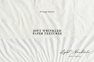 Soft Wrinkled Paper Textures: Light, a Texture Graphic by Purple