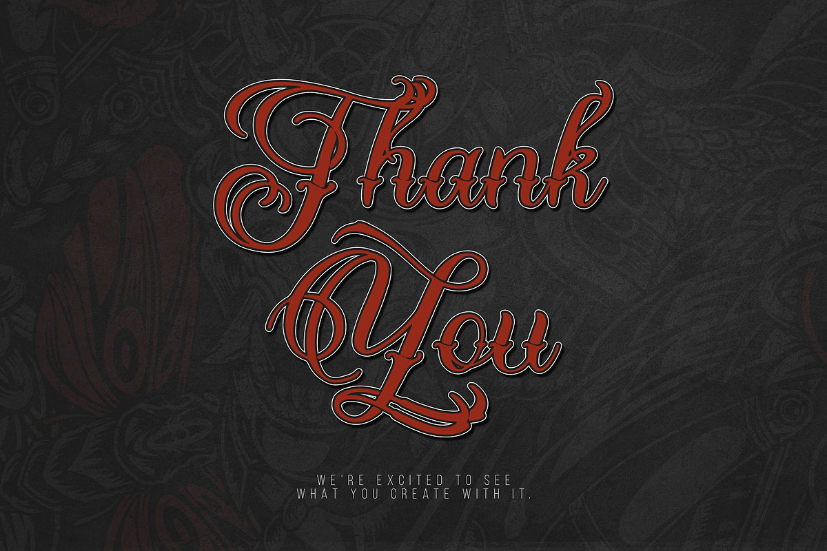 Claimus de Sances | Tattoo Script, a Script Font by Denustudios (Photo 14 of 14)