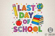 Happy Last Day of School PNG, an Illustration by Designking (Thumbnail 1 of 4)