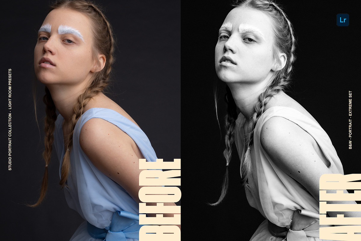 B&W Classic Portrait LR Presets, a Preset Add-On by Lumière Noire Studio (Photo 2 of 8)