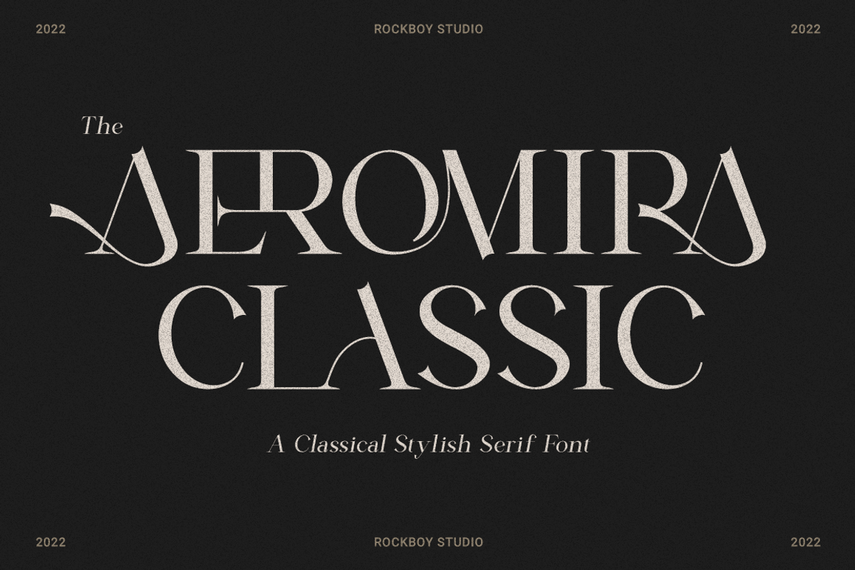 Aeromira Classic, a Serif Font by RockboyStd (Photo 1 of 12)