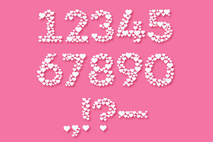 Countless Hearts Love Font