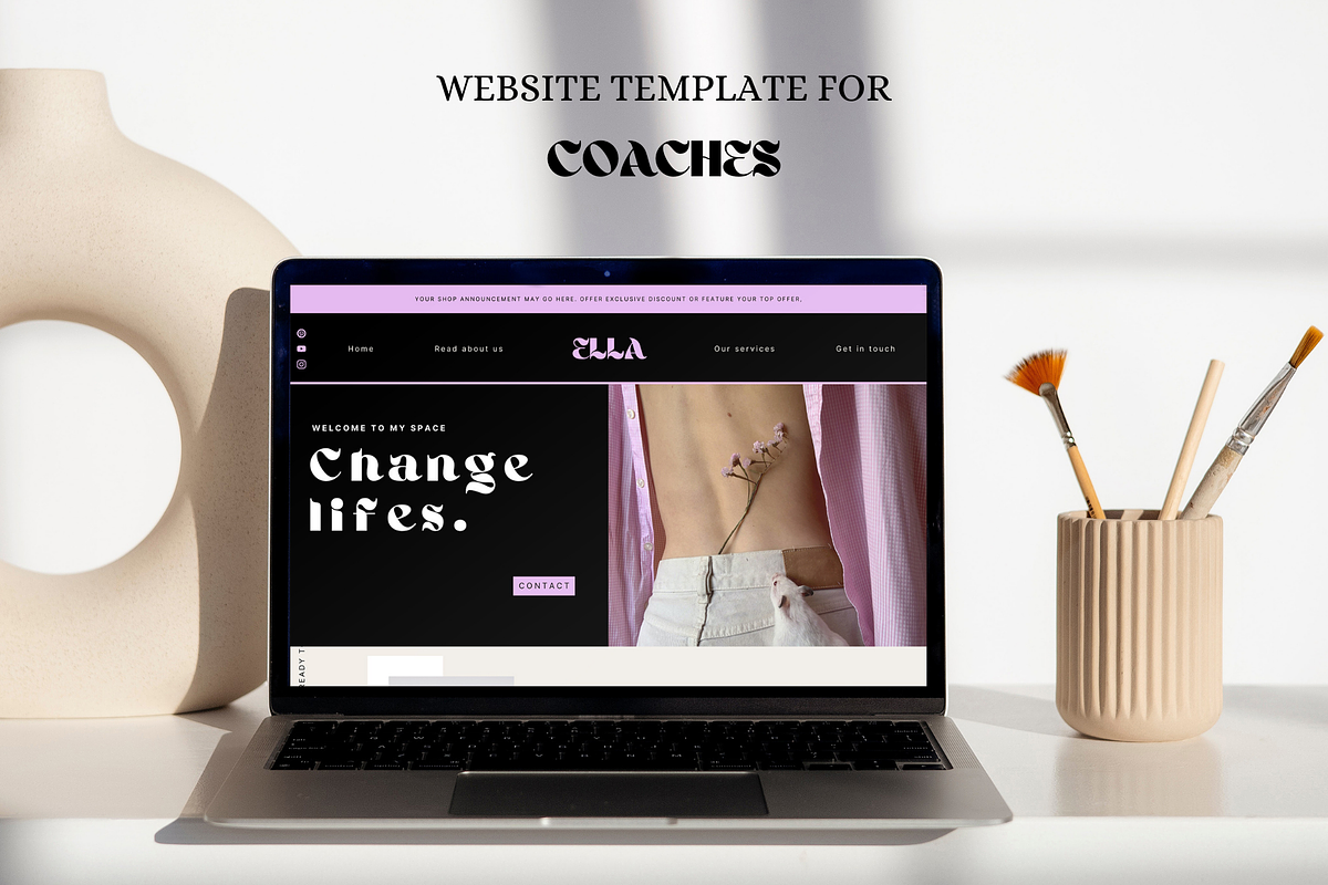 Website Template for Coach, a Websites & App Template by Prodesign (Photo 1 of 6)