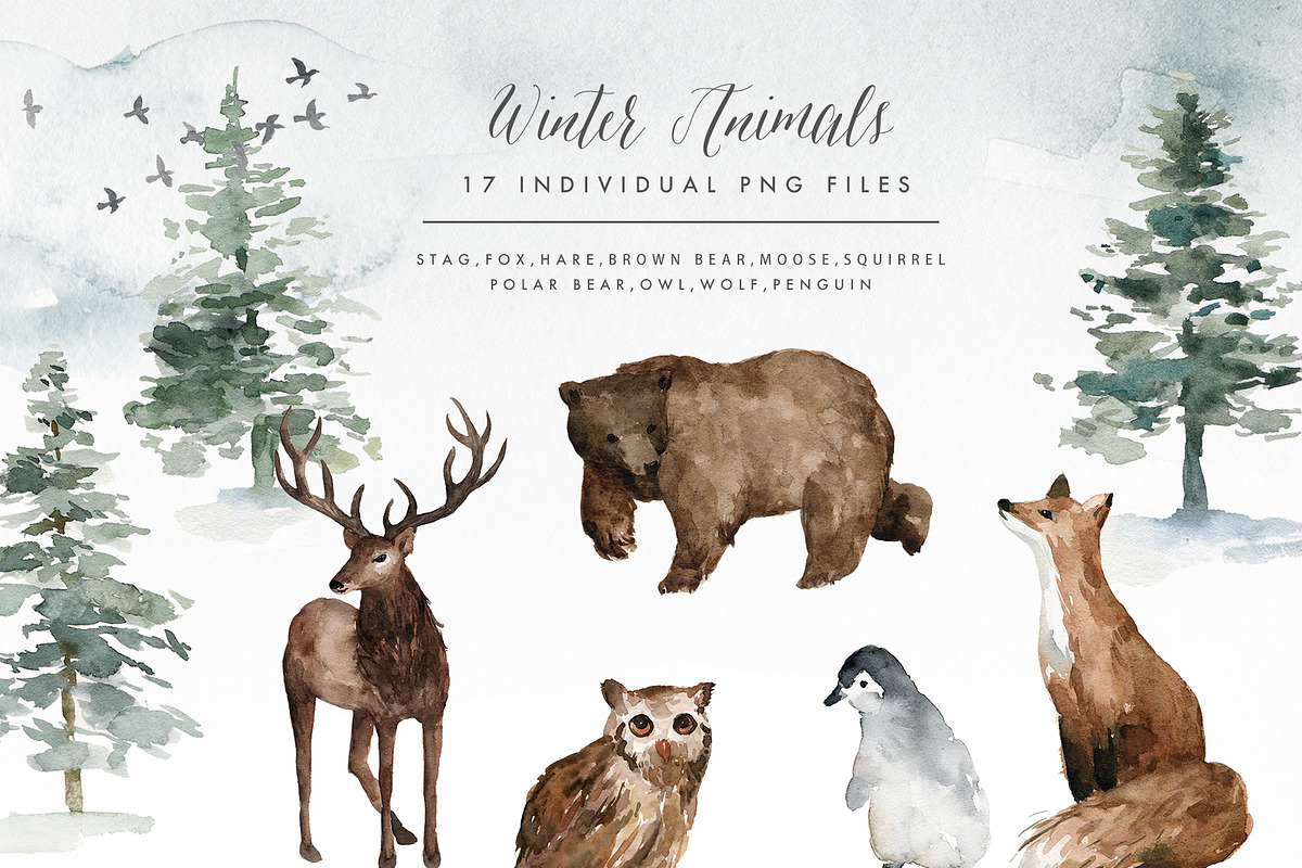 Mystical Winter, an Animal Illustration by Graphic Box (Photo 8 of 15)