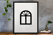 Window Silhouette SVG, a Decorative Illustration by newminddesign (Thumbnail 3 of 3)