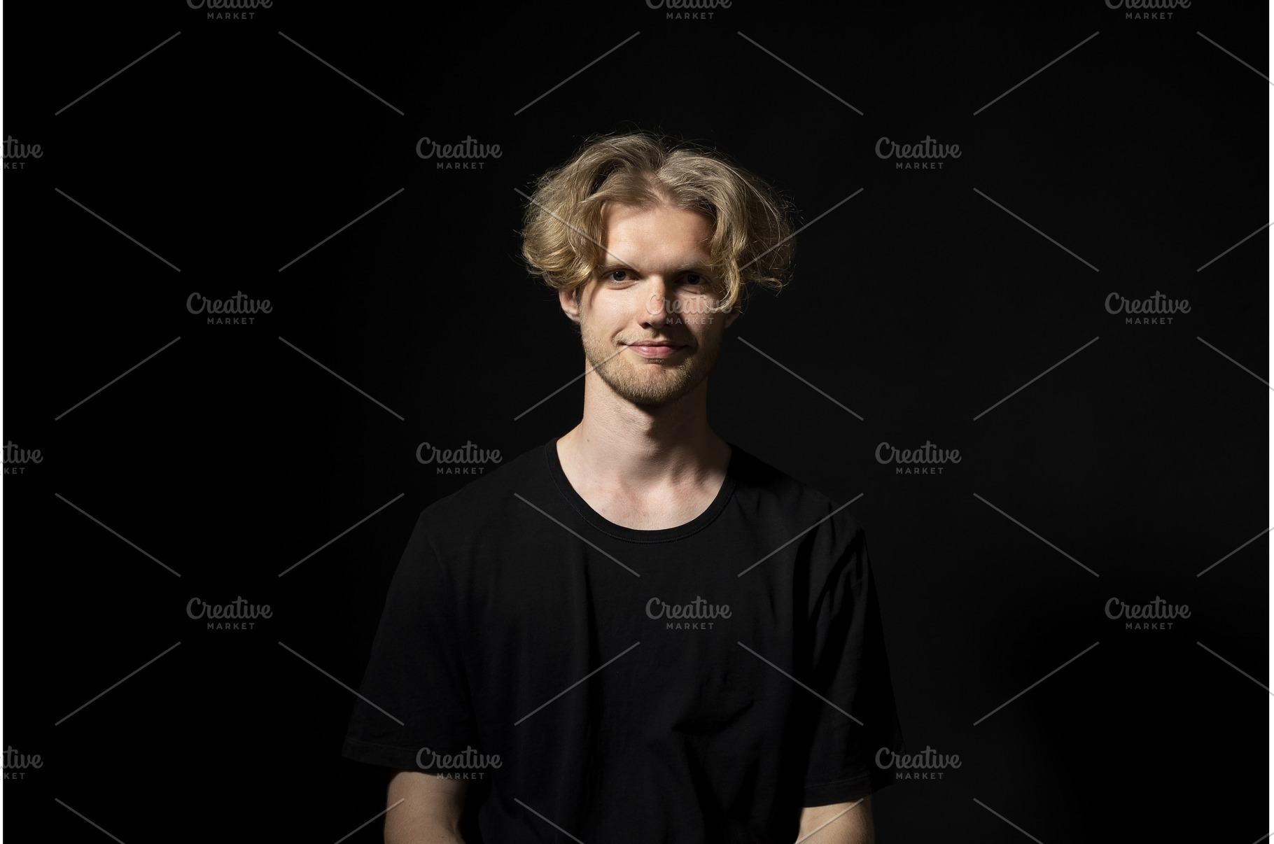 Attractive man with long hair being, a Person Photo by volodymyrshtun13795