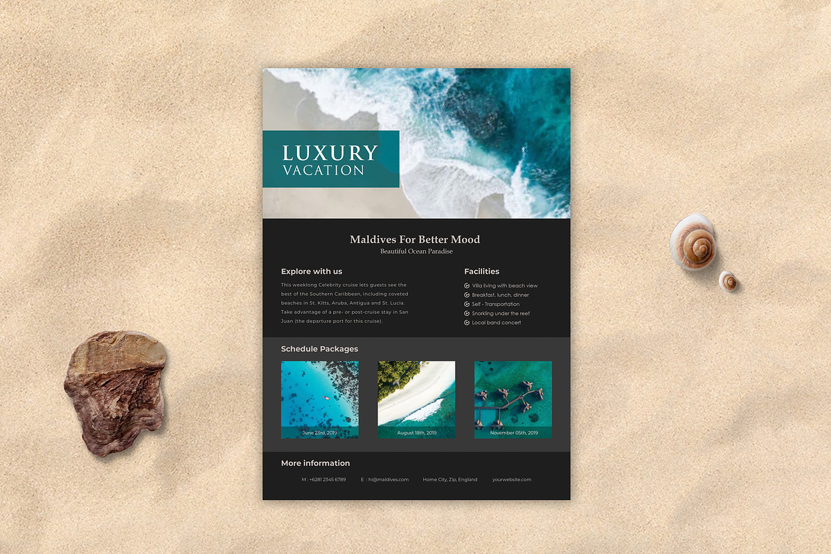 LUXURY - Vacation Flyer, a Flyer Template by Indotitas