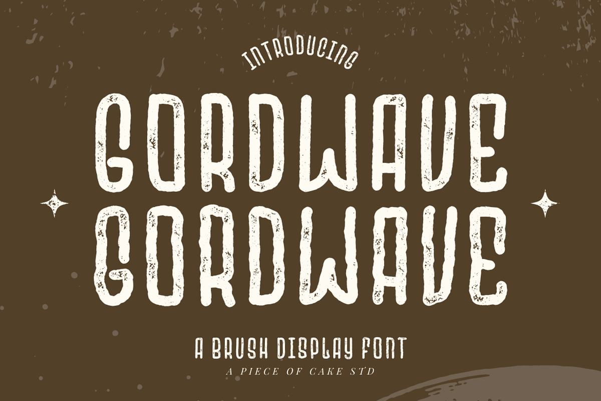Gordwave - A Display Font, a Sans Serif Font by a Piece of Cake (Photo 1 of 8)