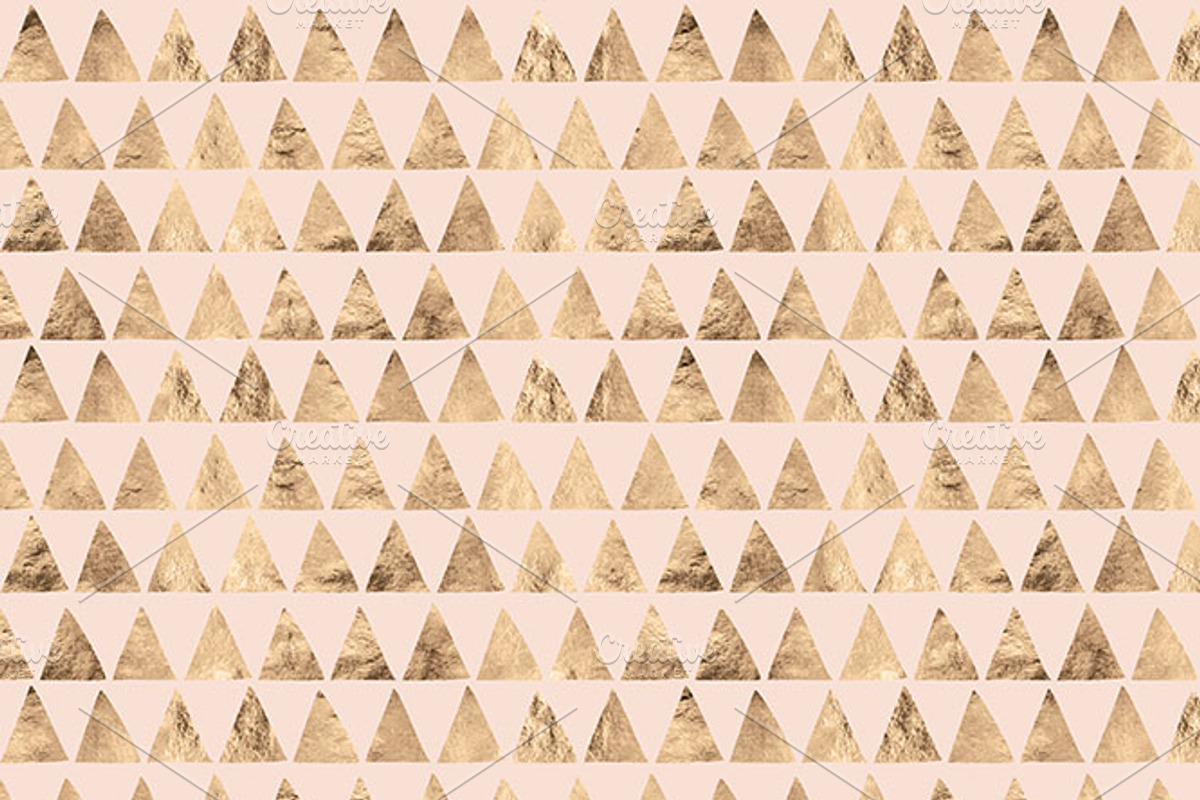 Rose Gold Leaf Digital Patterns preview 3