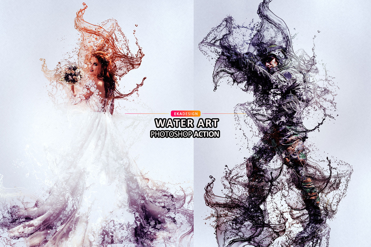 Water Art Photoshop Action, an Action Add-On by Eka Design (Photo 1 of 5)