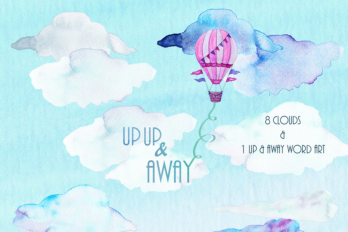 Big Watercolor Fun Graphics Bundle, an Object Illustration by ...