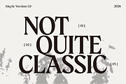 Akkyle – Modern High Contrast Serif, a Serif Font by Zaloma Studio (Thumbnail 2 of 11)