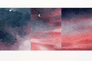 Night Sky Watercolor Background, a Texture Illustration by ArtbyHien (Thumbnail 9 of 10)