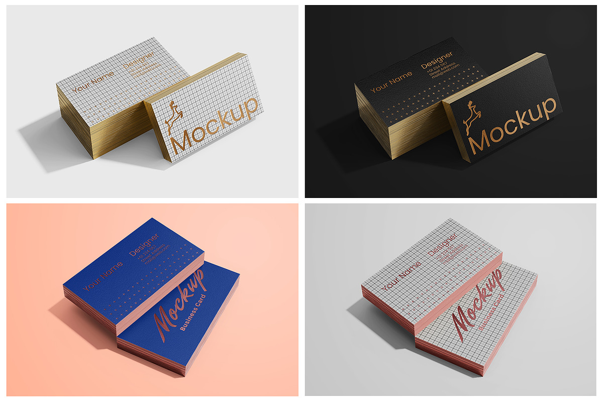Stacked Business Card Mockup Set, a Mockup by Remnand Studio (Photo 8 of 9)