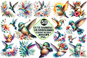 Cute Dabbing Hummingbird Sublimation, an Illustration by Pixels.Craft (Thumbnail 1 of 7)