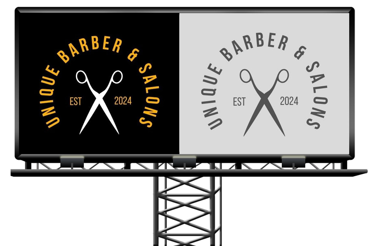 Premium Barber and Salon Brand Logo, a Branding & Logo Template by Mishek Munene (Photo 5 of 9)