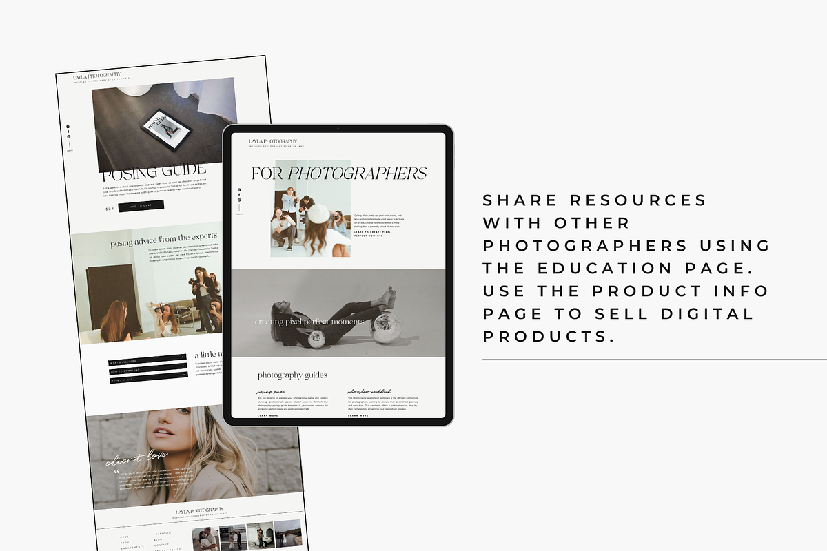 Photographer Showit Website Template, a Landing Page Template by Blush Created (Photo 15 of 20)