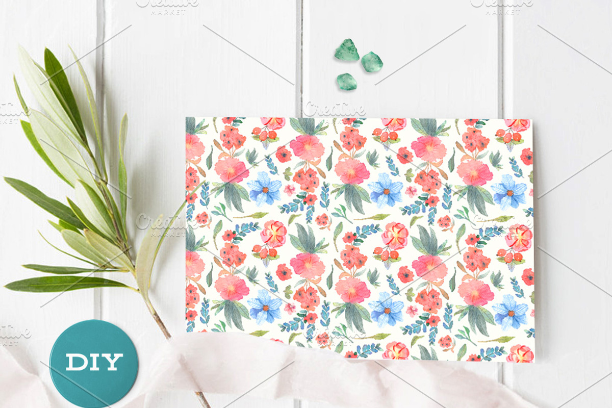 Floral Watercolor Wedding Suite, an Invitation Template by Love Design (Photo 10 of 11)