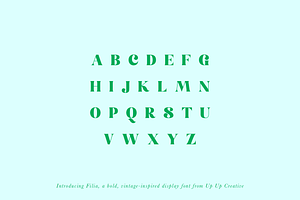 Filia Display Font