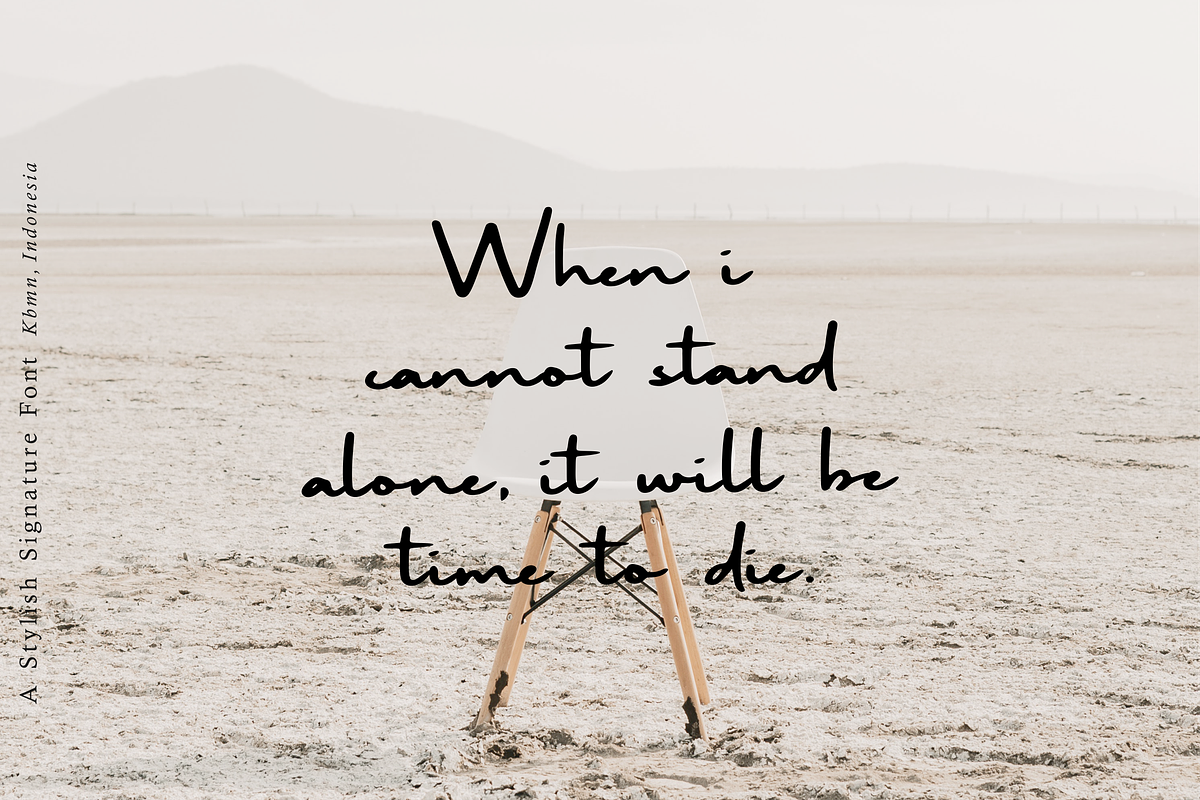Trilogi Materialism Signature Font, a Script Font by Allouse Studio (Photo 2 of 10)