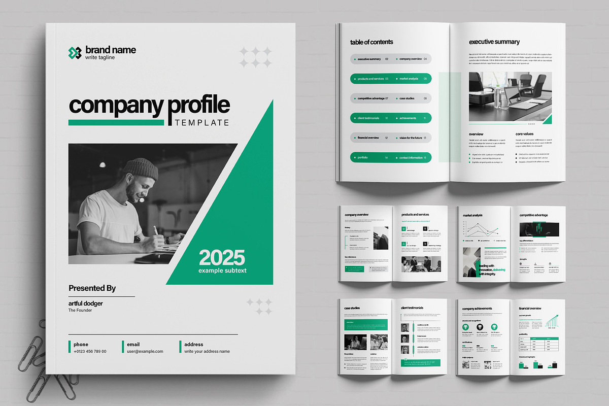 Company Profile Design Layout, a Brochure Template by MightyDesign (Photo 1 of 6)