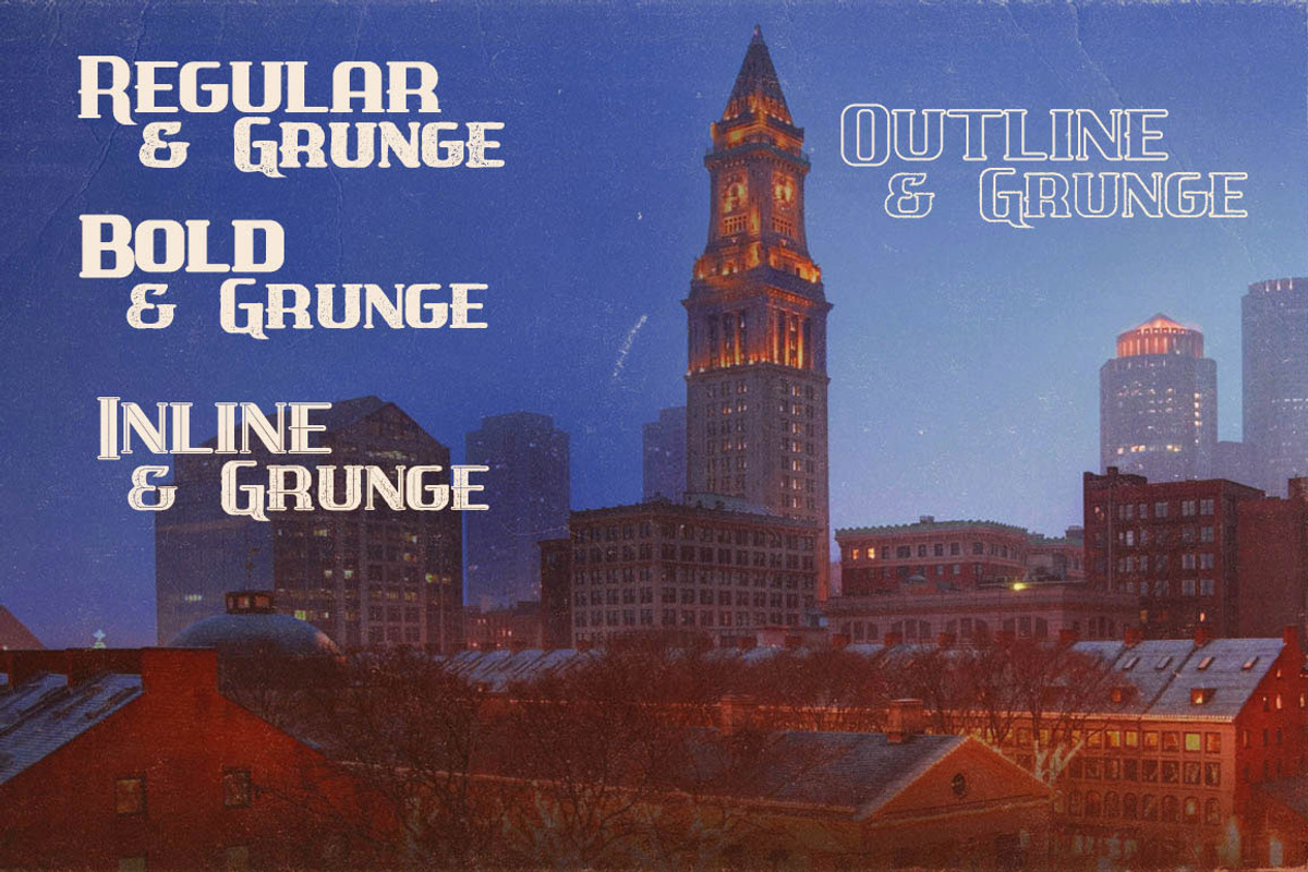 Boston - Vintage Style Font preview 2