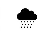 Rainfall Cloud Symbol Set, an Object Graphic by Designer_Momina (Thumbnail 2 of 5)
