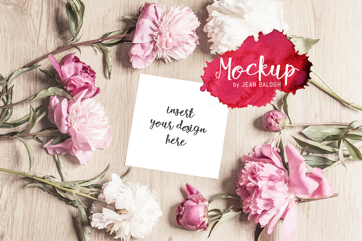 Beautiful Square Card Mockup, a Presentation Template by Jean Balogh