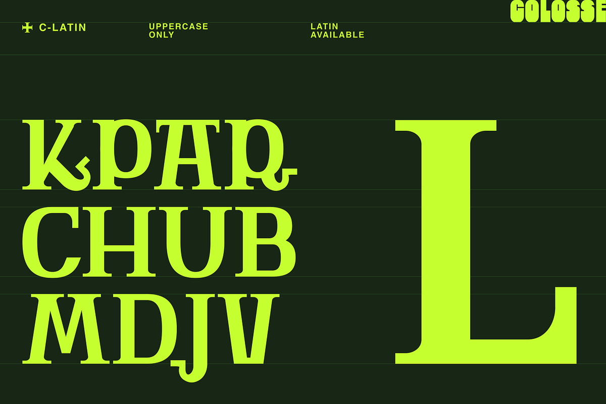 c-latin display type, a Serif Font by Colosse Foundry (Photo 2 of 7)