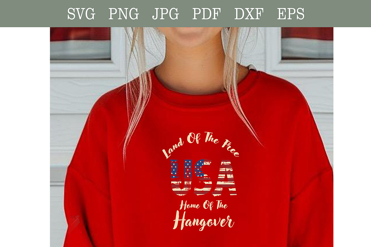 Home of the Hangover Funny Patriotic, a Seasonal Illustration by Willow Paige Farms (Photo 4 of 8)