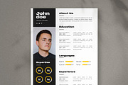 Resume Design Template, a Resume Template by Saman Osama (Thumbnail 1 of 2)