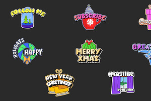 Christmas Logo Badges for DaVinci, a Templates & Theme by 2dfx