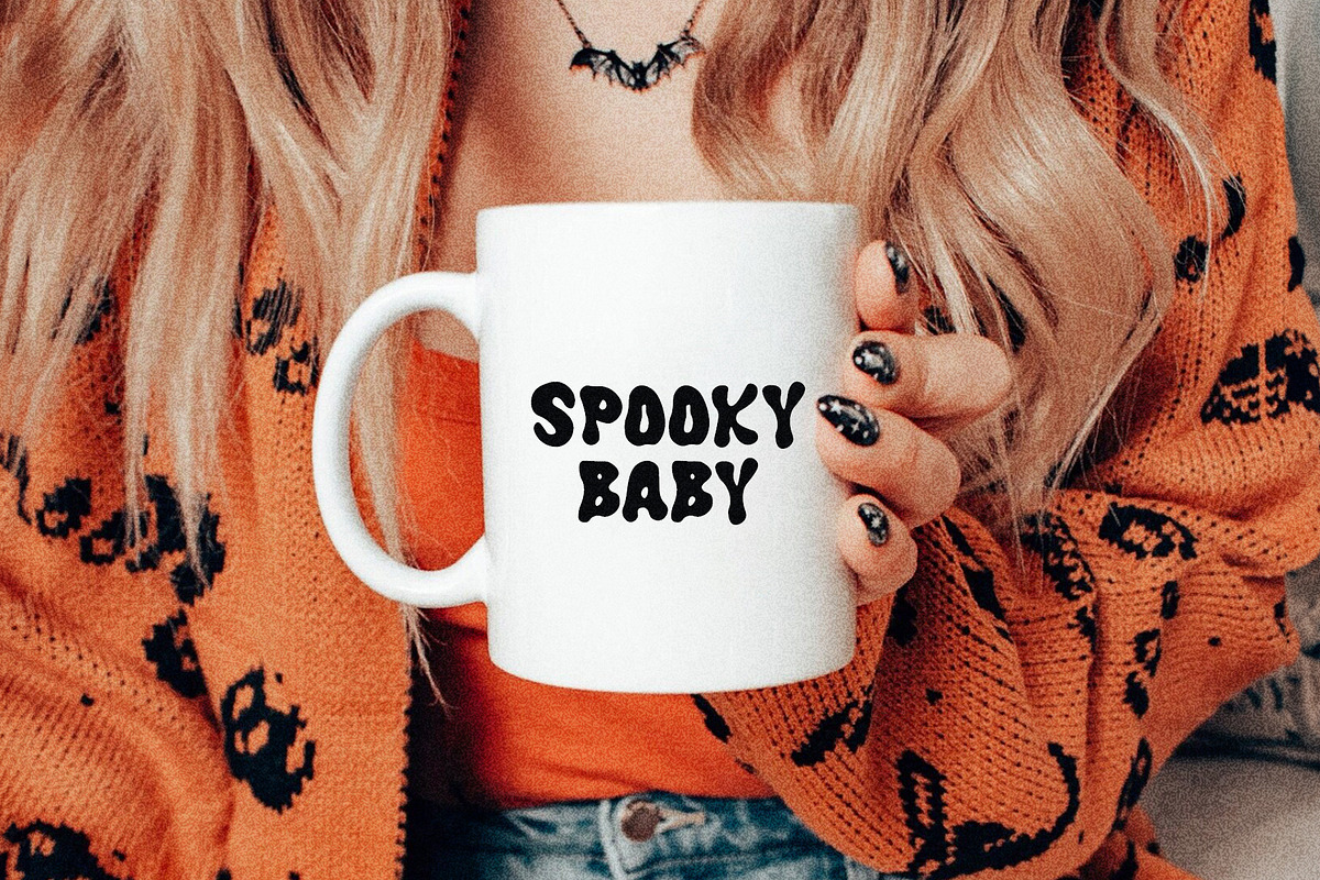Gentle Ghostly halloween font, a Script Font by supfonts (Photo 4 of 8)