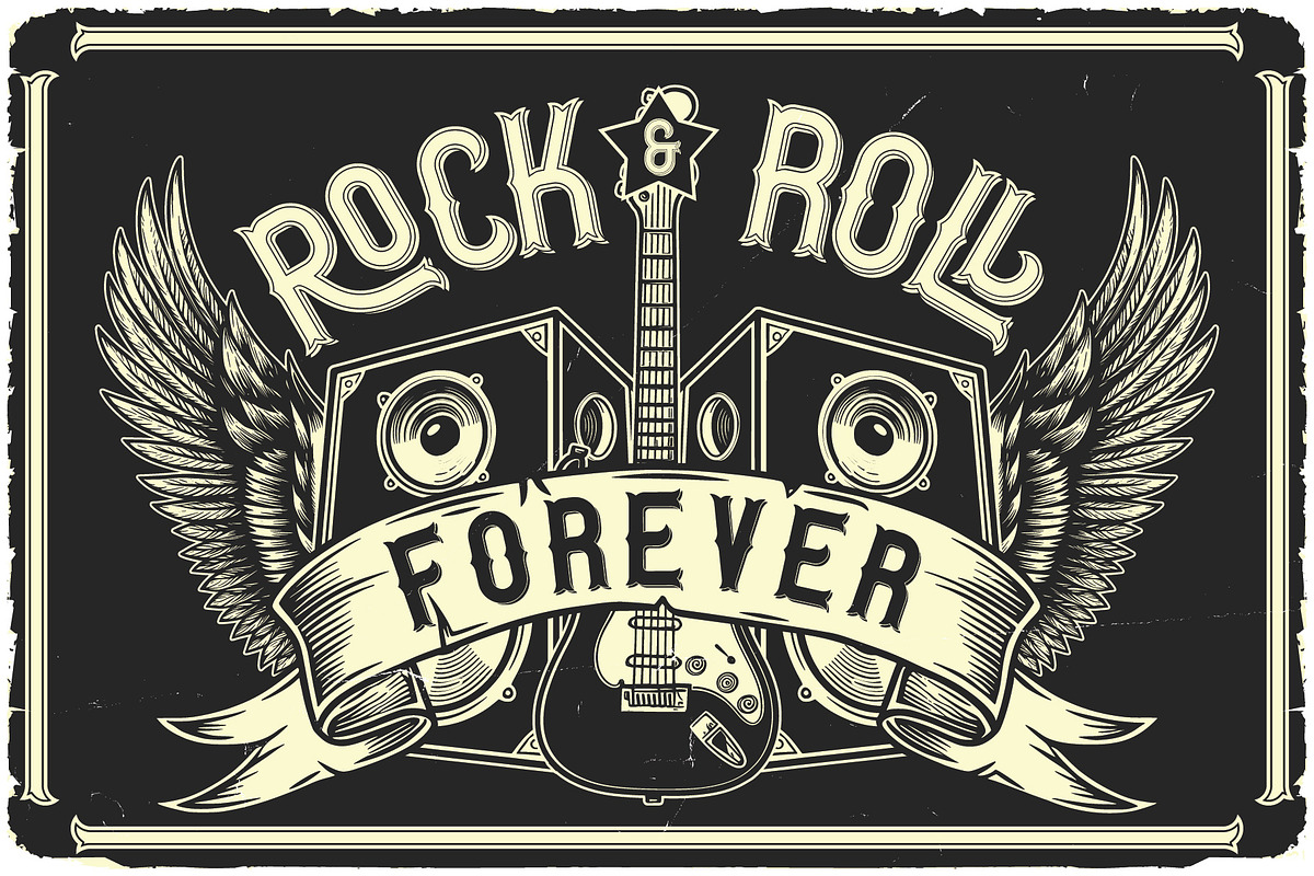 Rock Cafe Vintage Label Font, a Serif Font by JumboDesign (Photo 4 of 6)