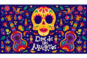 Mexican Day of Dead dia de Muertos, a Seasonal Illustration by Vector Tradition (Thumbnail 3 of 3)