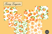 Tangerine Seamless Patterns, a Food Illustration by OlDm_Shop (Thumbnail 8 of 10)