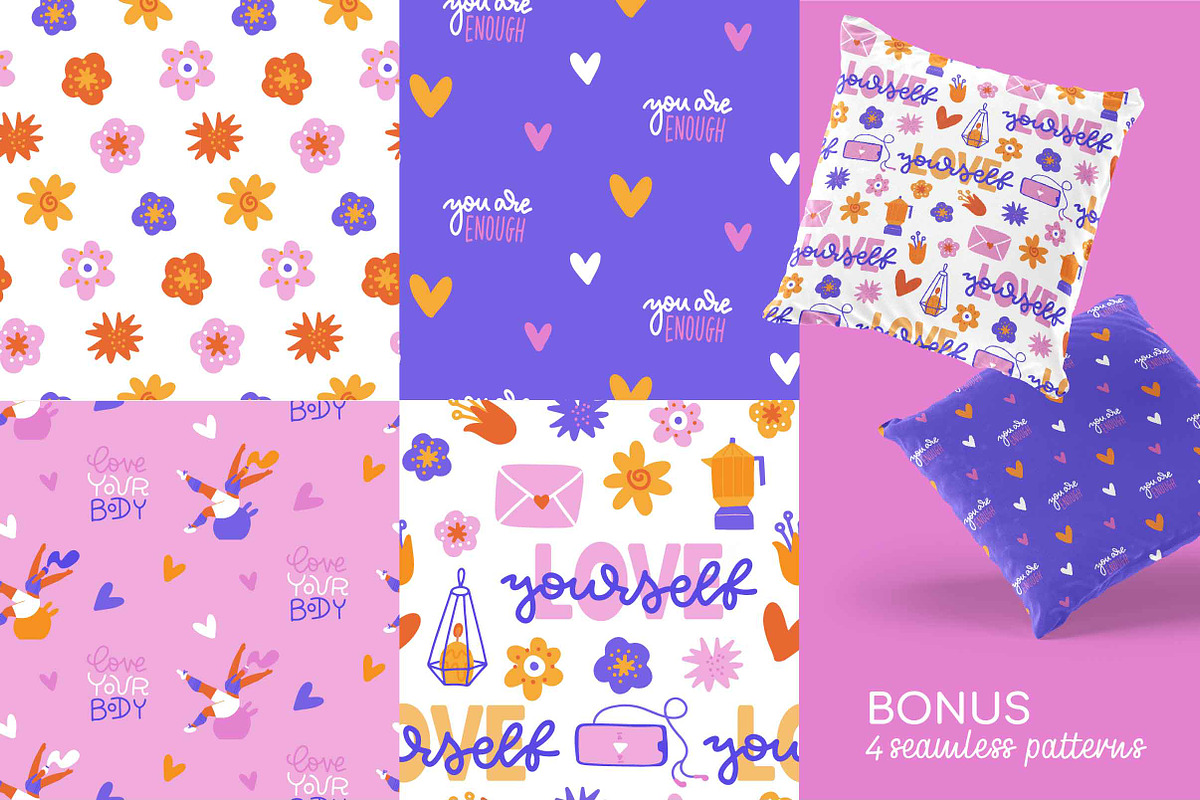 Love yourself: Self Love graphic set, a Person Illustration by Lana Sham (Photo 12 of 14)