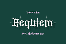 REQUIEM Gothic Blackletter Font